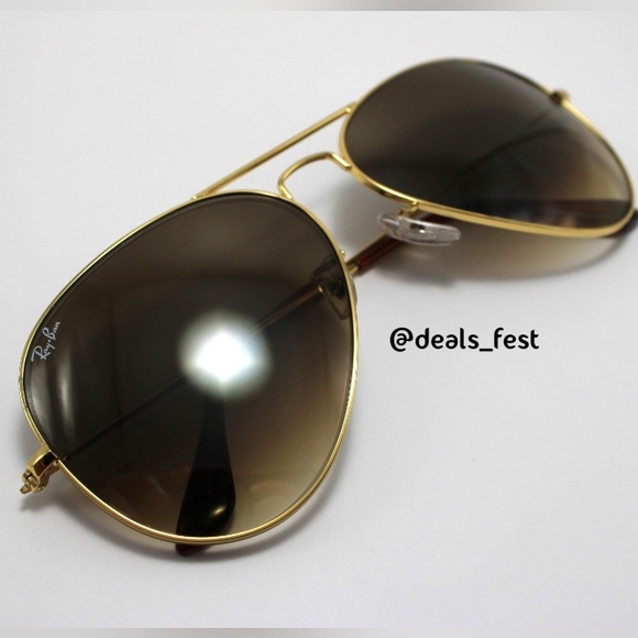 Model Display RayBan Aviator RB3025 Gradient Brown main image 5